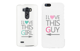 I Love This Girl & Guy Matching Couple White Phonecases (Set)