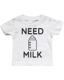 Daddy and Baby Matching T-Shirt Set - Need Bear and Milk Infant Tee