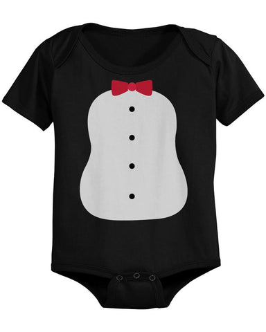 Penguin Costume Baby Onesies Black Infant Snap On Bodysuits Perfect for Halloween
