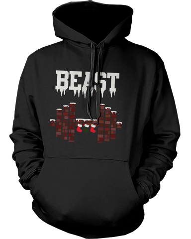 Beauty and Beast Winter Edition Matching Outfit Cute X-Mas Couple Hoodies