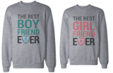 Best Boyfriend and Girlfriend Ever Couple Sweatshirts Valentine's Day Gift
