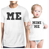 Daddy and Baby Matching T-Shirt Set - Mini Me Infant White Tee