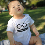 Funny Big Geek Little Geek Matching Dad Shirt and Baby Onesie