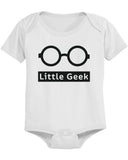Funny Big Geek Little Geek Matching Dad Shirt and Baby Onesie