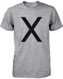 X O Couple Shirt His and Hers Tees Set XO T-shirt Short Sleeve Heather Grey