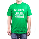Grandpa Man Myth Legend Green T-shirts