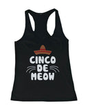 Women's Funny Statement Design Tank Top - Cinco De Meow