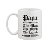 Vintage Gothic Papa The Man The Myth The Legend Coffee Mug Cup For Dad