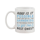 Best Grandkid In The Whole World Mug Cup Gifts to Grandpa For Father's Day