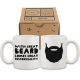 With Great Beard Comes Great Responsibility Funny Mug Gift for Father's Day