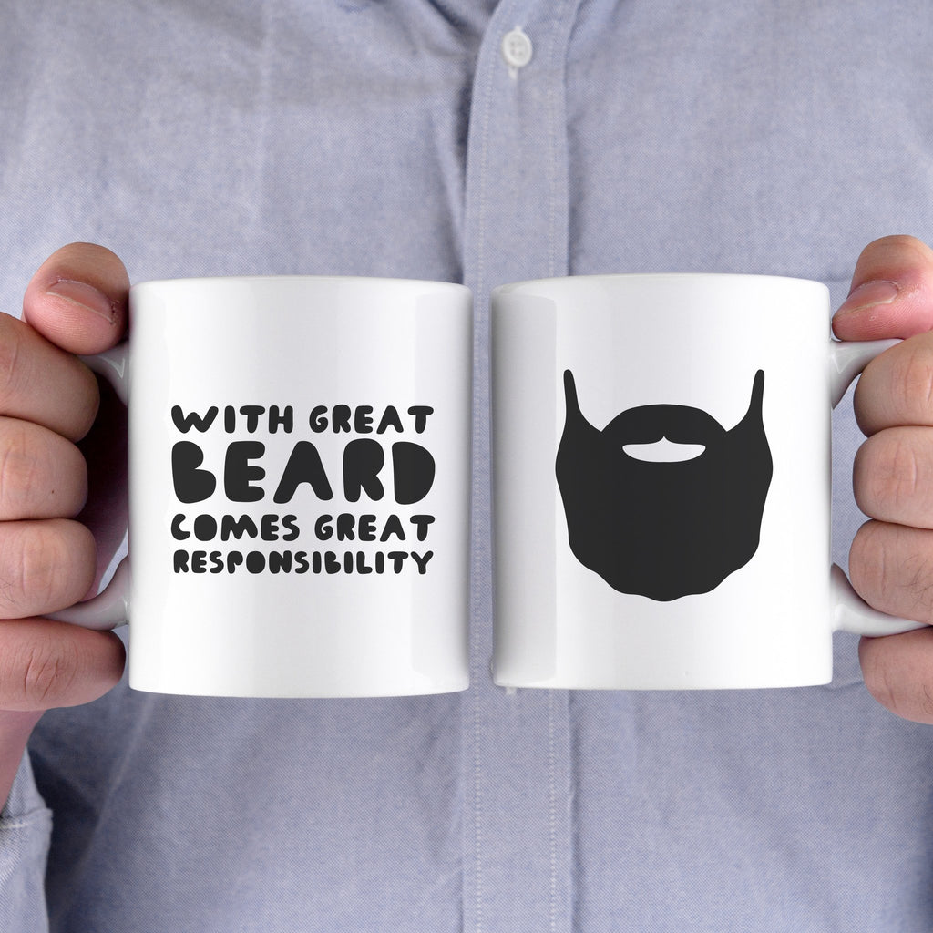 With Great Beard Comes Great Responsibility Funny Mug Gift for Father's Day