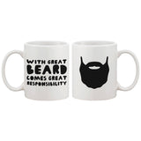 With Great Beard Comes Great Responsibility Funny Mug Gift for Father's Day
