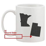 Long Distance Between Father And Daughter Custom State Mug Perfect Gift for Dad