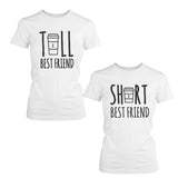 Cute Best Friend Tall and Short Matching TShirt BFF Shirt For Coffee Lovers
