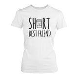 Cute Best Friend Tall and Short Matching TShirt BFF Shirt For Coffee Lovers