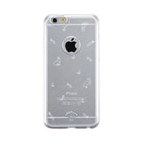 Rabbit Pattern Clear Phone Case