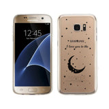 I Love You To Clear Couple Phone Case - Left