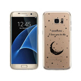 I Love You To Clear Couple Phone Case - Left