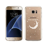 The Moon And Back Couple Clear Phone Case - Right