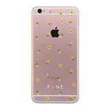Pineapple Pattern BFF Clear Phone Case - Pine Left