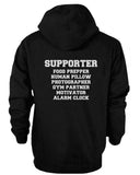 Supporter and Competitor Cute Couple Hoodies Funny Matching Outfit