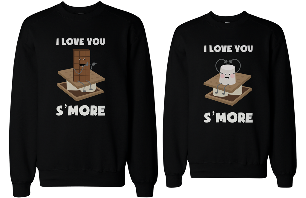 I Love You S'more Matching Couple Sweatshirts Cute Valentine's Day Gift