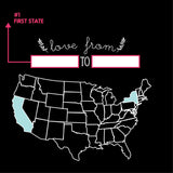 Love From States Custom Made Phone Case Unique Gifts