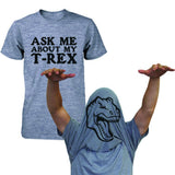 Ask Me About My T-Rex Shirts Funny Flip Up Dinosaur Tees Halloween Unisex T-shirts