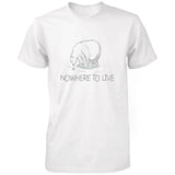 Nowhere To Live Polar Bear Men's Shirts Earth Day Save Polar Bear Campaign