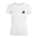 In Memory Of When I Cared Pocket T-shirt Halloween Tee Ladies Shirt