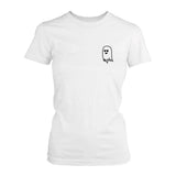 Cute Pocket Ghost T-shirt Halloween Tee Cute Shirt For Scary Night