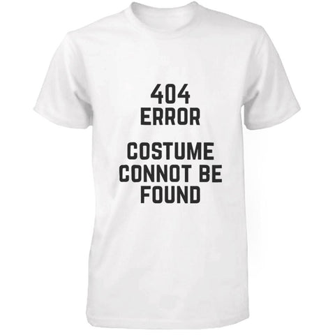 404 Error Custom Not Found T-shirt Halloween Tee Mens Cute Shirt