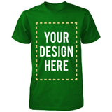 Custom T-shirt Photo Design Print Unisex Green Tee