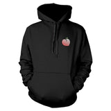 Peach Hoodie Pocket Print Warm Hooded Sweatshirt Graphic Sweater