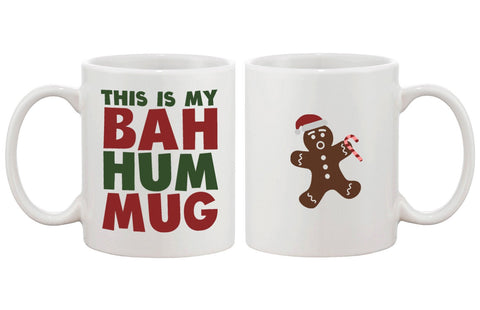 This Is My Bah Hum Mug Cute Christmas Gift Funny Coffee Mugs for Holidays