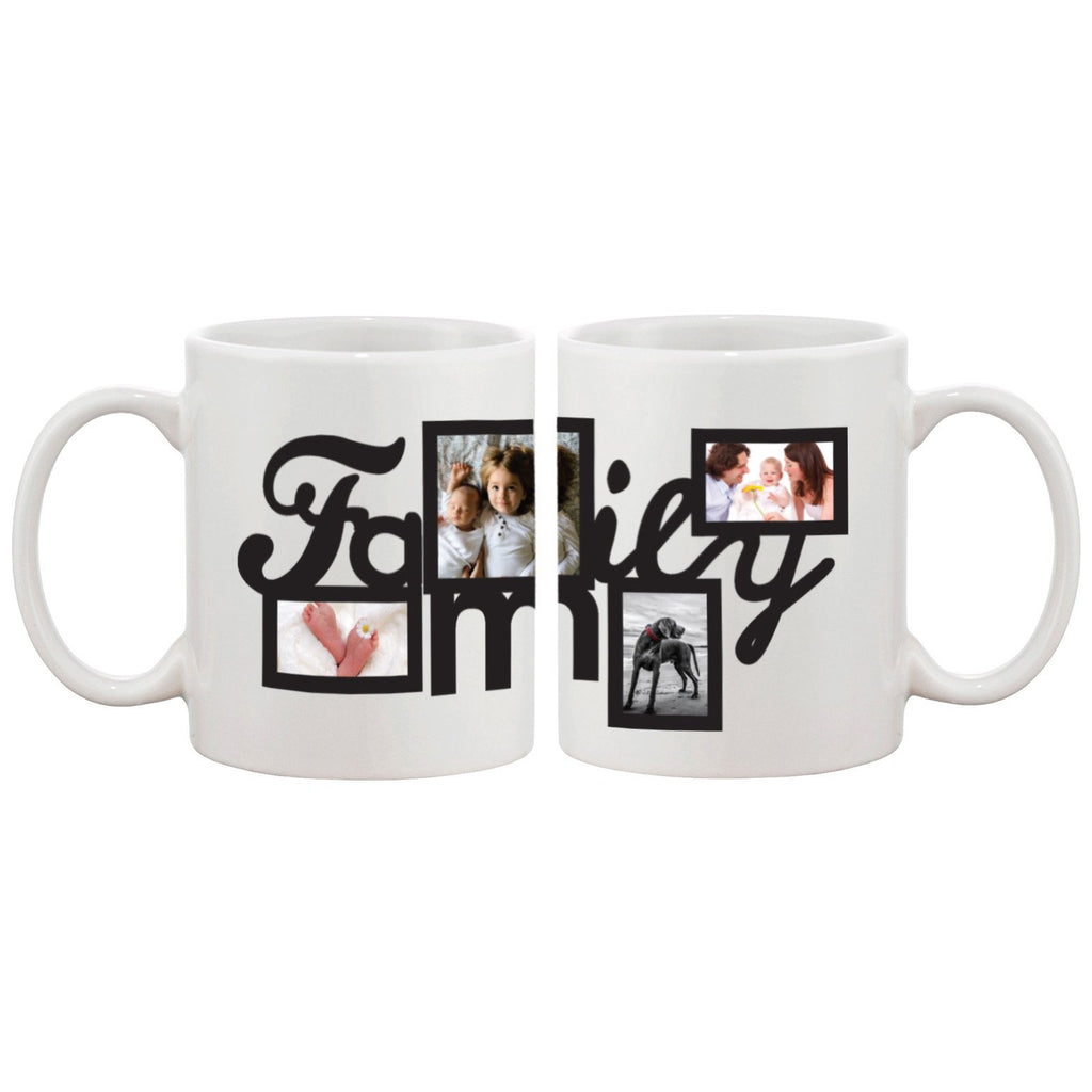 Personalized Coffee Mug For your Own Four Pictures Best Gift ideas for Family Custom Mug