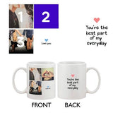 Personalized Custom Coffee Mug For your Own Three Photos Best Gift ideas for Valentines
