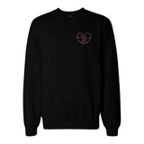 Broken Heart Pocket Print Sweatshirt Back To School Unisex Sweat Shirt