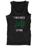 T-Rex Hates Lifting Funny Work Out Tank Top Cute Sleeveless Gym Clothes