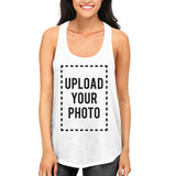 Custom Tank Top Photo Design Print White Tanks for Women