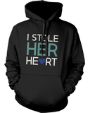Stealing Hearts Romantic Couple Hoodies His and Her Matching Outfit