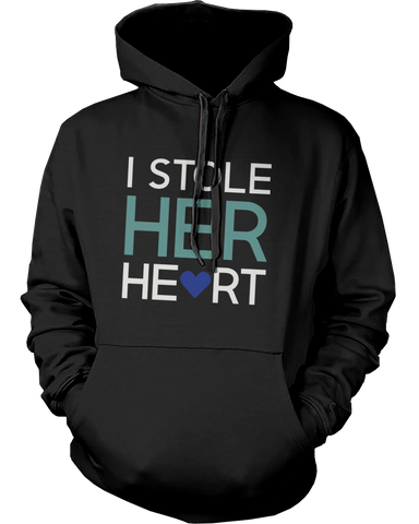 Stealing Hearts Romantic Couple Hoodies His and Her Matching Outfit