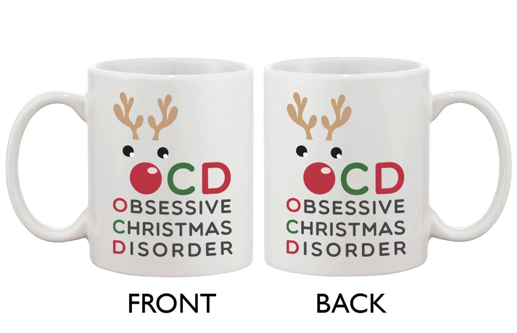 Funny Christmas Coffee Mug - OCD Obsessive Christmas Disorder 11 oz Mug Cup