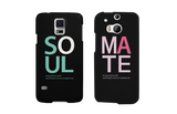 Soul Mate Black Matching Couple Phone Cases Valentine's Day Gifts