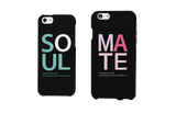 Soul Mate Black Matching Couple Phone Cases Valentine's Day Gifts