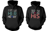 Stealing Hearts Romantic Couple Hoodies His and Her Matching Outfit
