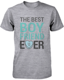 The Best Boyfriend & Girlfriend Ever Matching Couple Shirts in Grey (Set)