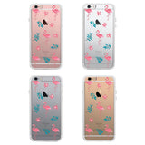 365Printing Tri Max® Pink Flamingo Pattern Clear Transparent Apple iPhone Cases iPhone 6 6S Plus