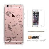 365Printing Tri Max® Space Pattern Clear iPhone Cases Transparent TPU Phonecases iPhone 6 6S Plus