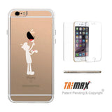 365Printing Tri Max® Apple Painter Clear iPhone Cases Cute Transparent Phone Case